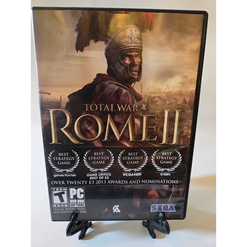 Total War Rome II PC Game 3-Disc Set with Manual SEGA 2013 Strategy RTS